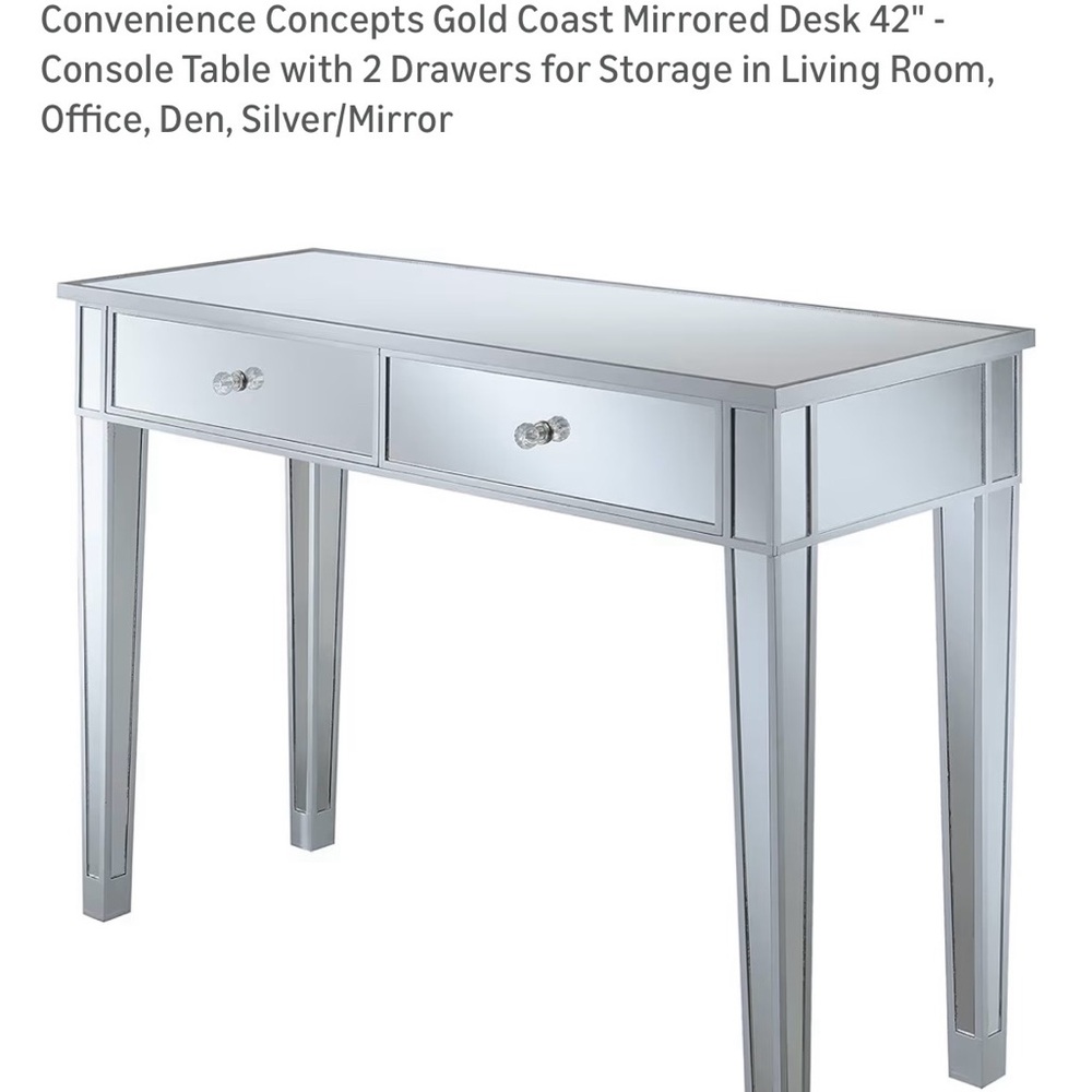 Silver Mirrored Desk with Drawers

SOLD Locally